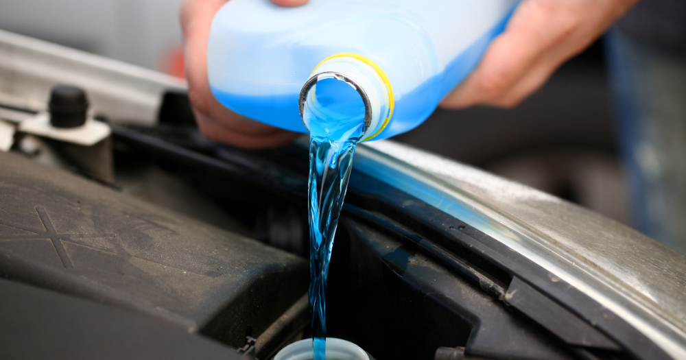 Screenwash vs water